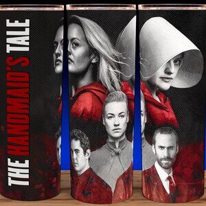 Handmaids Tale Red and Black TV Show Cup Mug Tumbler